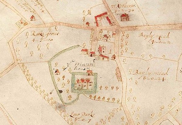 Benjamin Hare Map of Wimpole 1638
