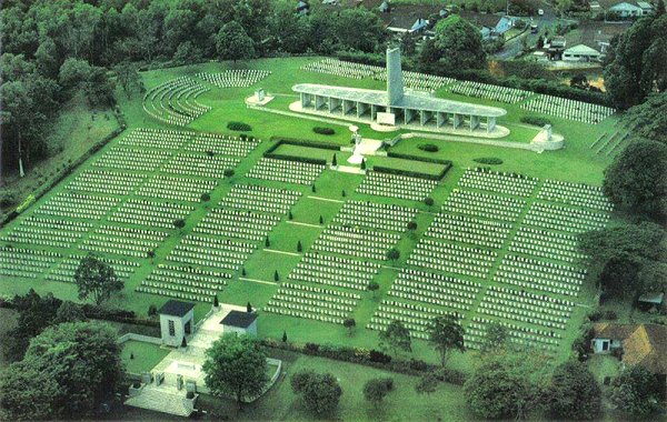 The Singapore Memorial in Kranji War Cemetery