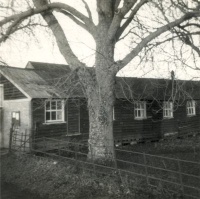 The old Wimpole Village Hall, February 1977