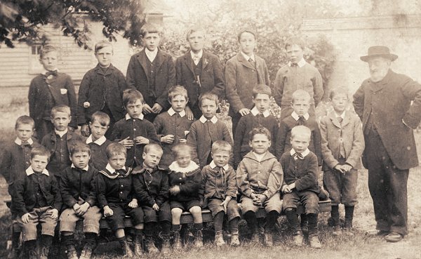 Boy Pupils, Wimpole Village School, c1900